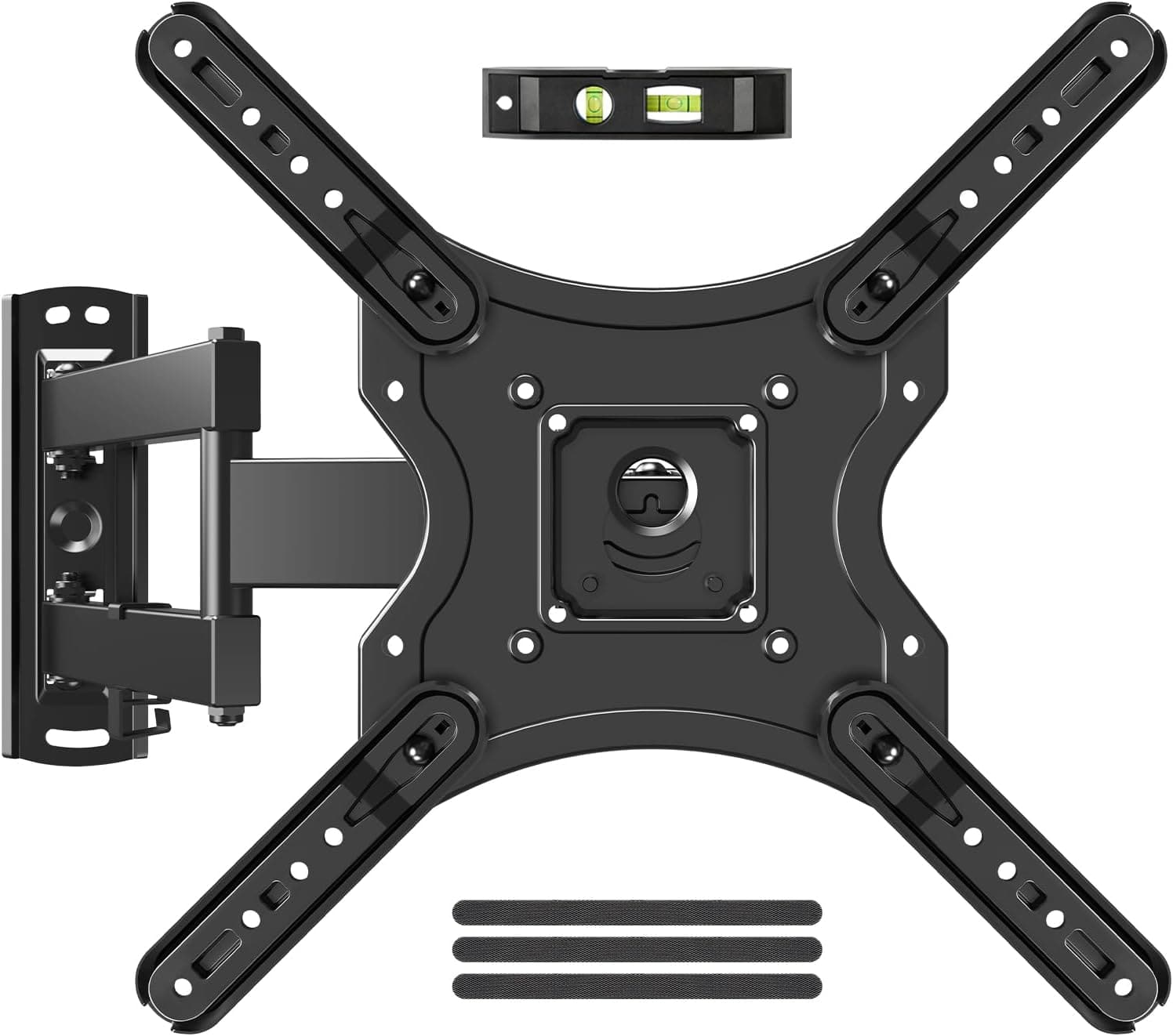 FINEAK - Full Motion TV Wall Mount for Most 26-60 Inch TVs, Holds Up to 77 lbs - Black