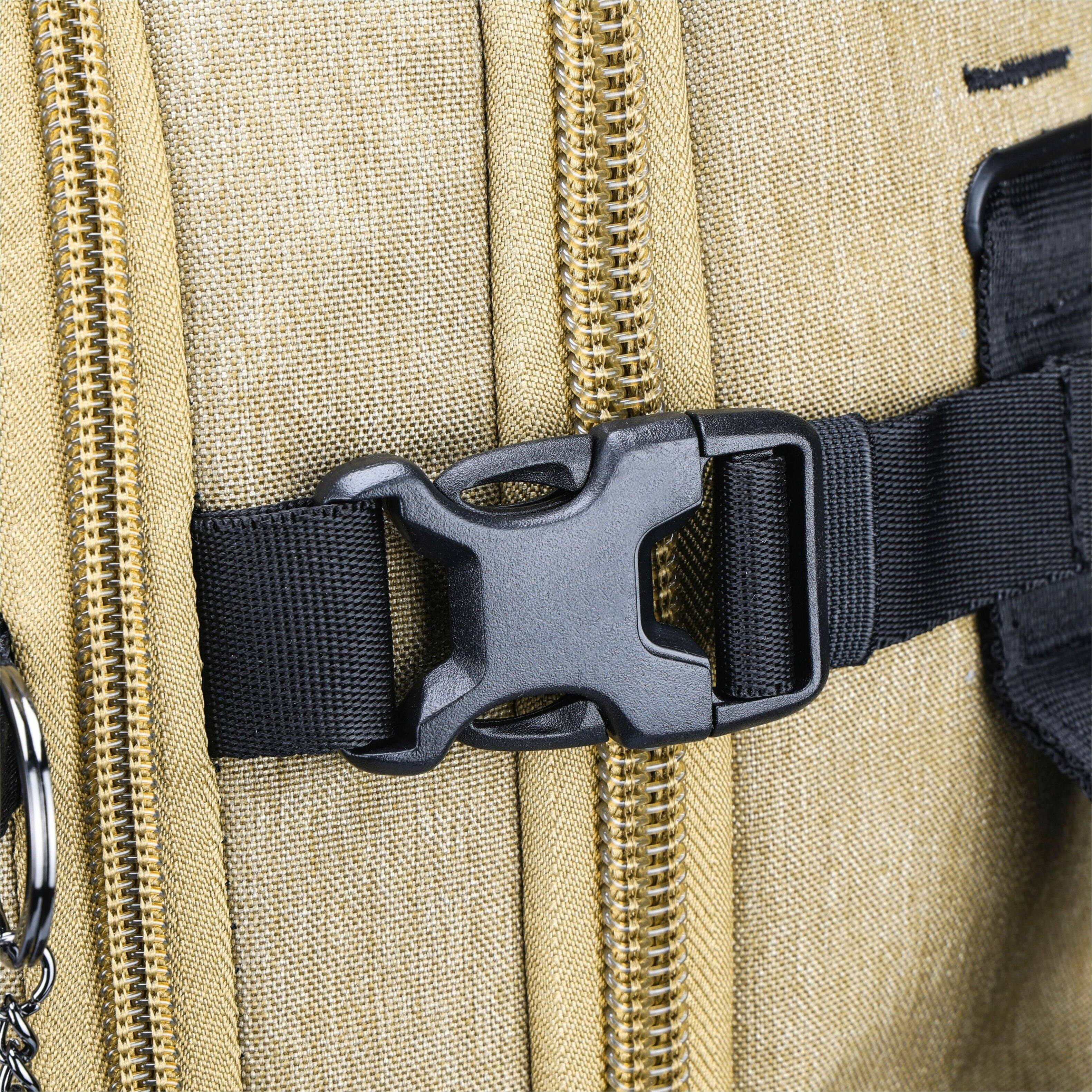 Alt View 29. Swissdigital Design - BERG PRO TSA-Friendly Backpack With USB Charging Port  RFID Protection and Fits Up to 17″ Laptop - Khaki.
