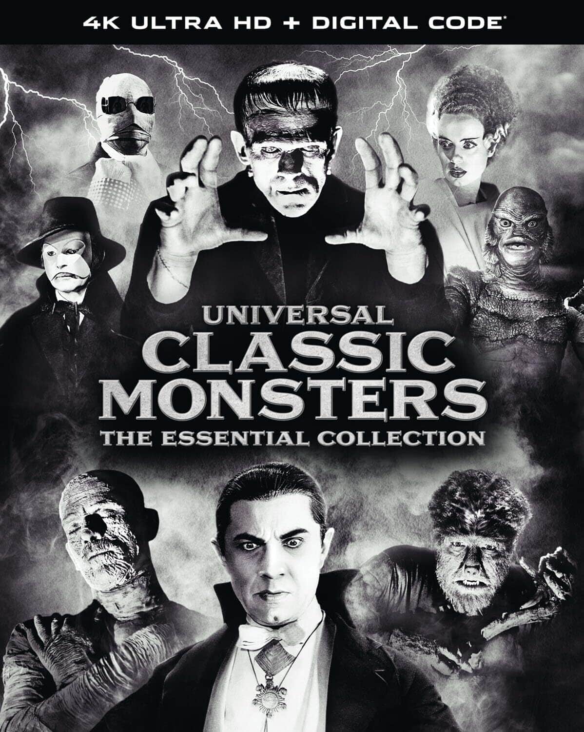 Universal Classic Monsters: The Essential Collection  - 4K Blu-Ray