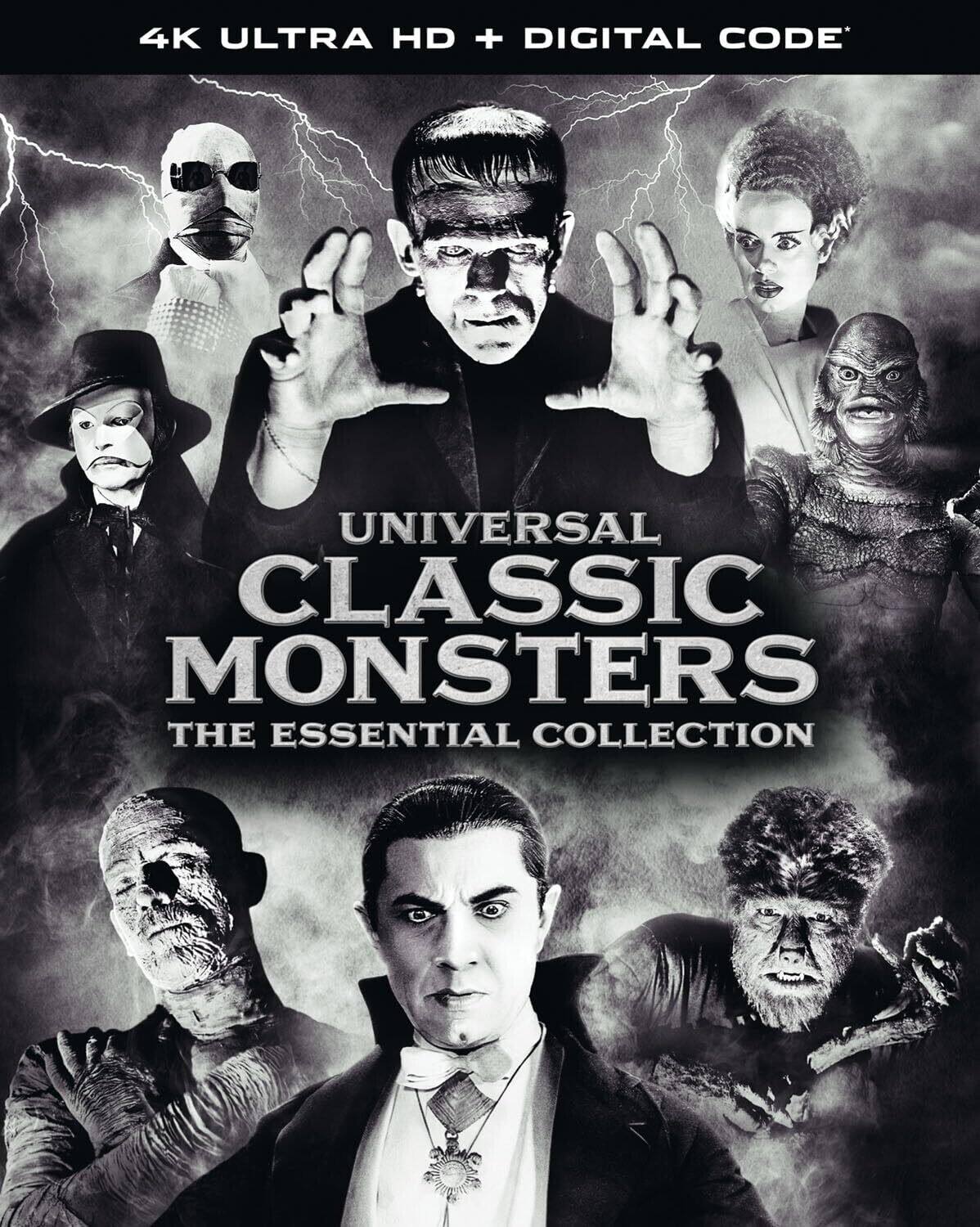 Universal Classic Monsters: The Essential Collection   - 4K Blu-Ray [Standard] [4K Ultra HD Blu-ray]