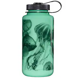 Nalgene - Wide Mouth Sustain 32 oz - Glow w/ Black Jellyfish