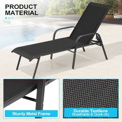 PRODUCT MATERIAL

Sturdy Metal Frame

Durable Textilene Breathable & Quick-dry