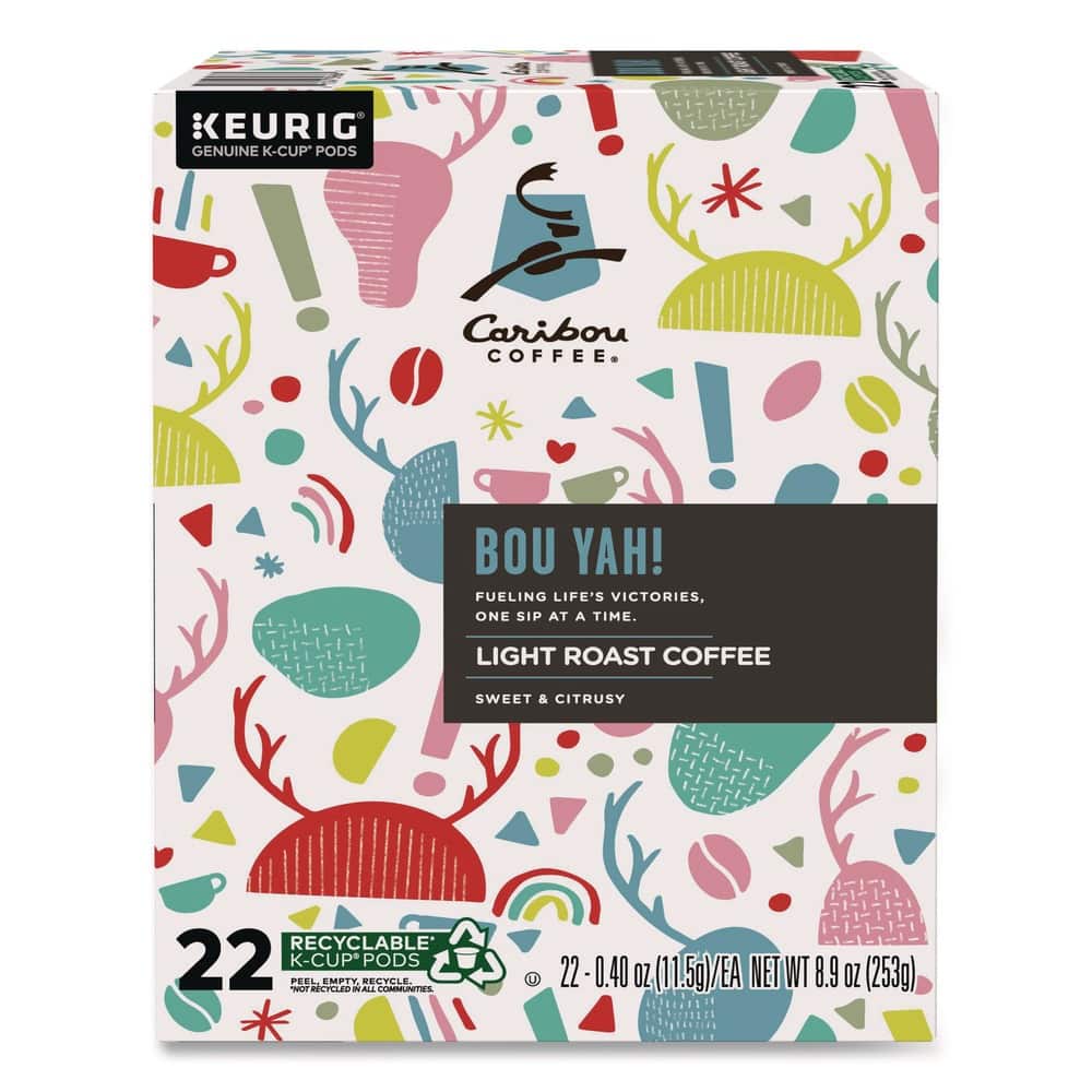 Caribou Coffee - Bou Yah Light Roast K-Cup Pods (22/Box)