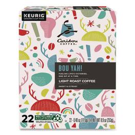 Caribou Coffee - Bou Yah Light Roast K-Cup Pods (22/Box)