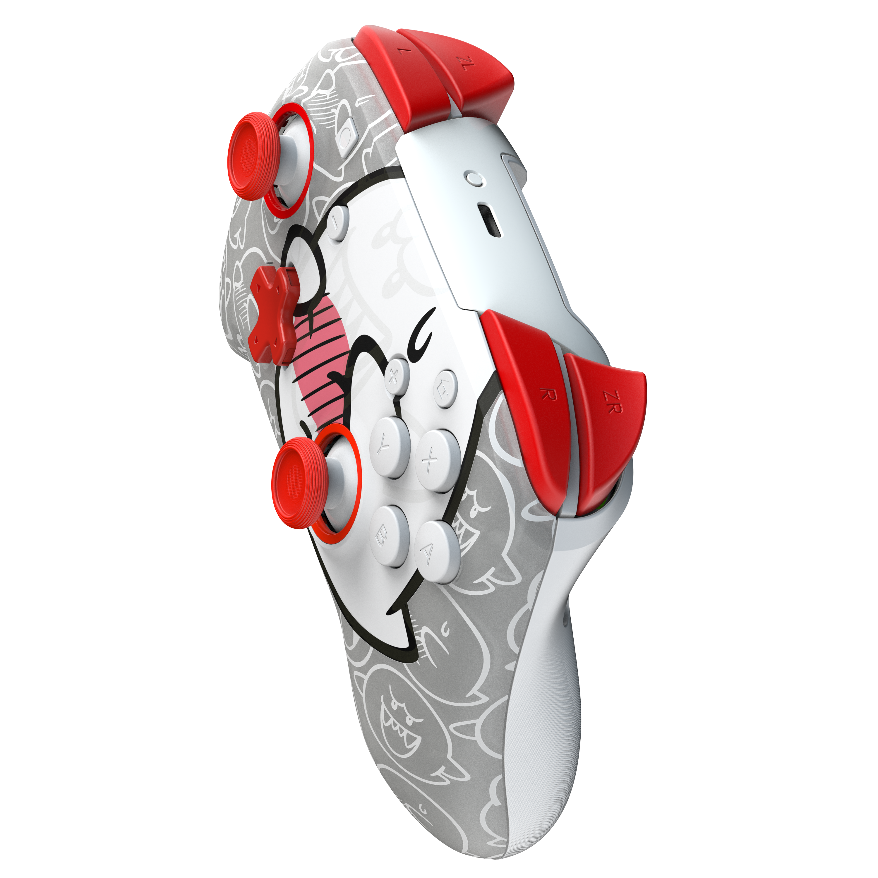 Alt View 21. PDP - Rematch Wireless Gaming Controller for Nintendo Switch, Nintendo Switch 2 - Boo-Hoo.