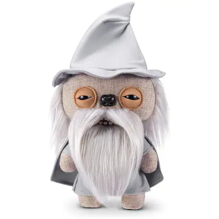 Front. Fuggler - Fuggler Lord of The Rings by ZURU, Funny Ugly Monster, Plush, Collectible, Toy (Gandalf) - Assorted Pre-Pack.