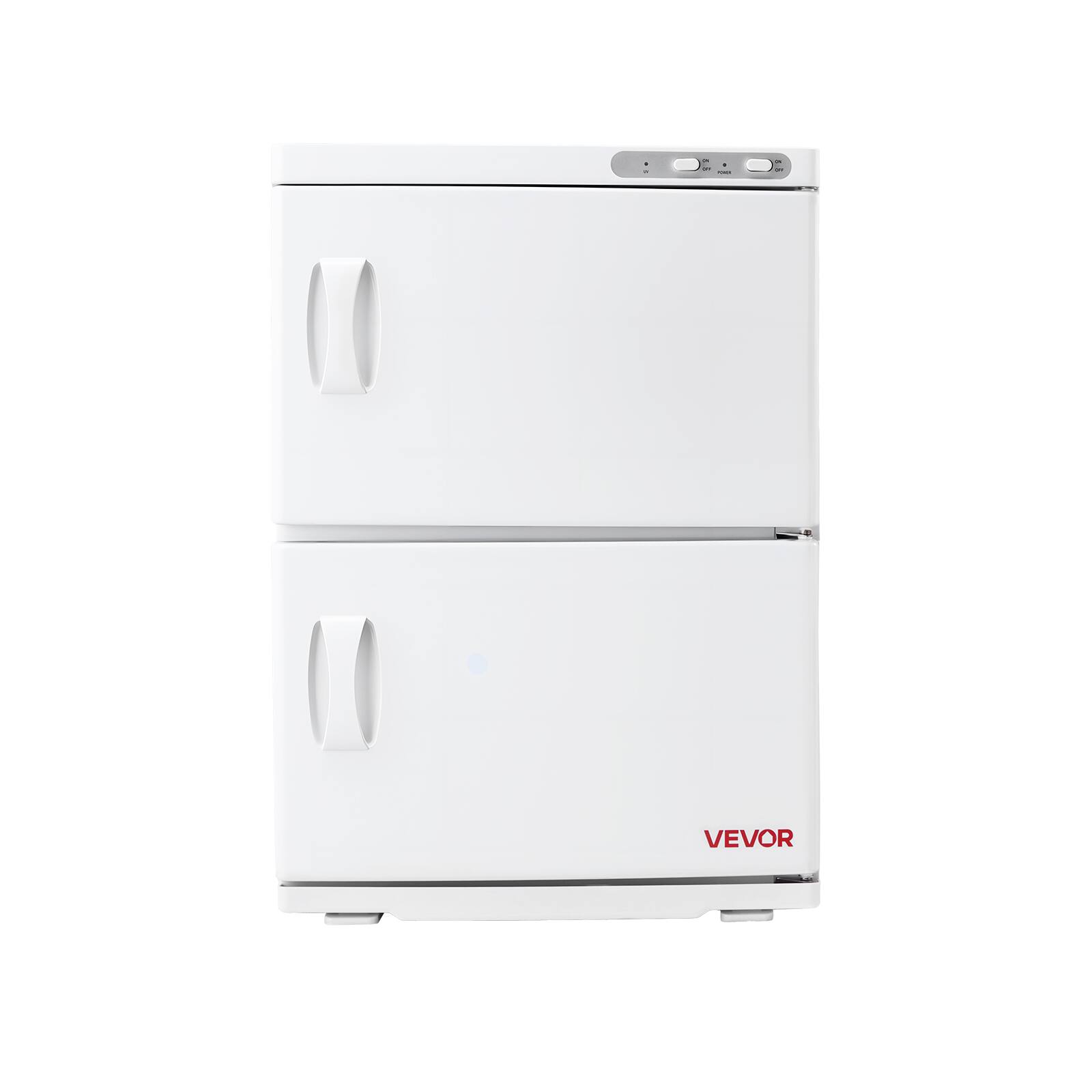 Alt View 5. VEVOR - Hot Towel Warmer,10 gal Large Capacity 2-Tier Towel Warmer Cabinet with Clip &4 Stainless Steel Racks,Holds up 48 Towels - White.