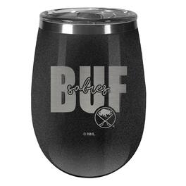 Great American Products - Buffalo Sabres 10oz. Onyx Wine Tumbler - Multicolor
