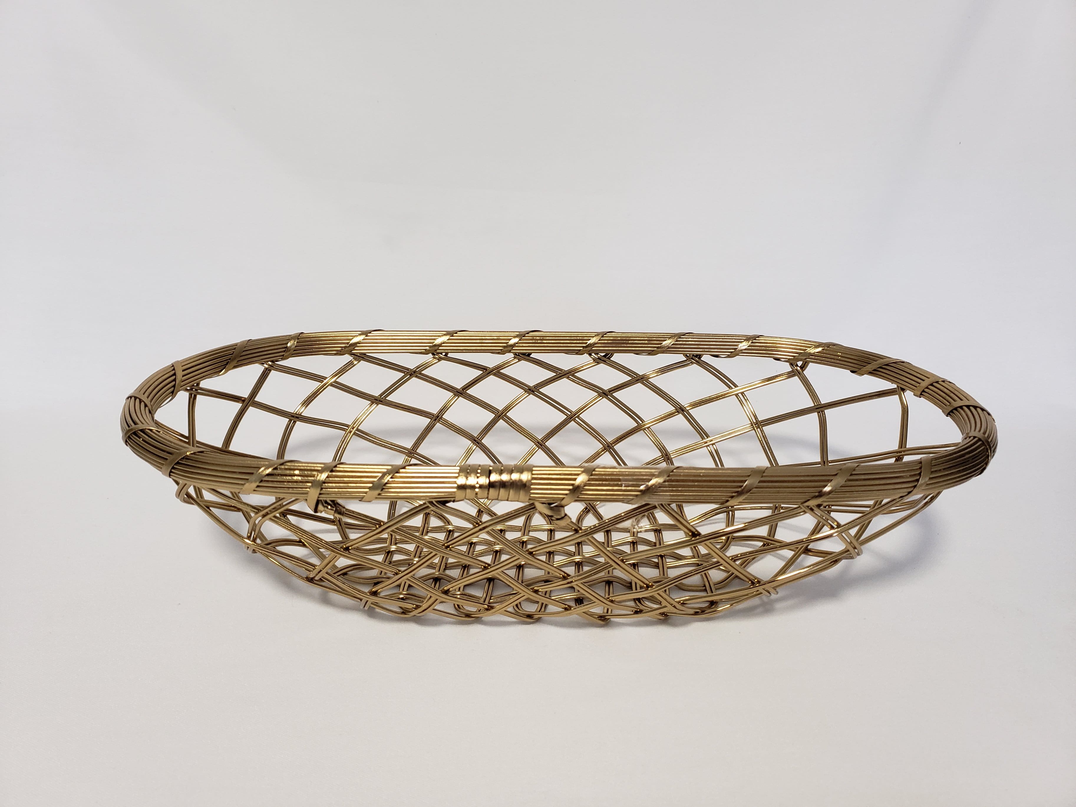 "Jiallo - Metallic Oval basket 16 x 8.25"" - Gold" price history on PriceWatchPro