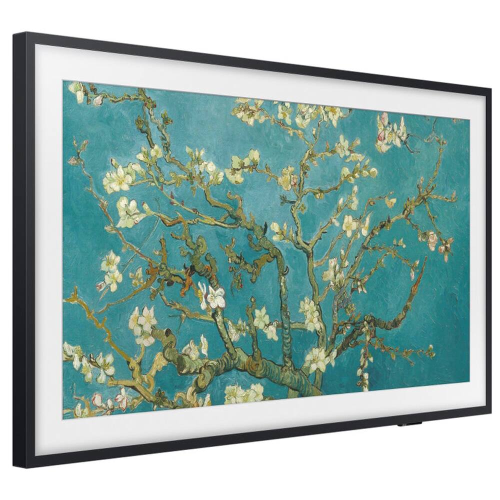 Alt View 6. Samsung - 32" The Frame QLED HDR 4K Smart TV with Deco Gear Home Theater Bundle (2023).