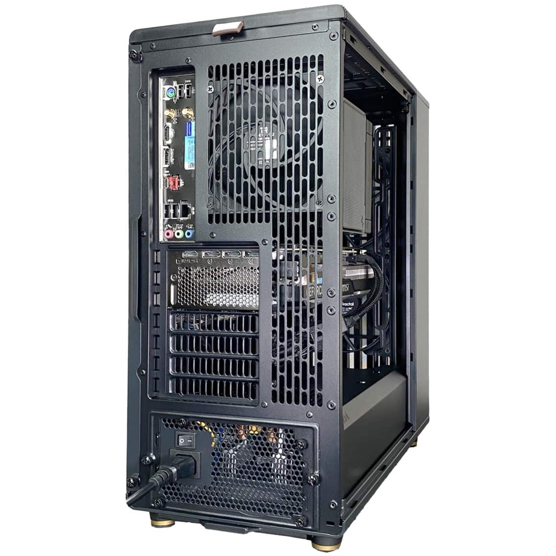 The text on the image reads "J JOF 4 RORN I -ngo". However, it is not clear what this text represents or its relevance to the image. The image features a computer tower with a fan on the front, which is likely a part of a computer system.