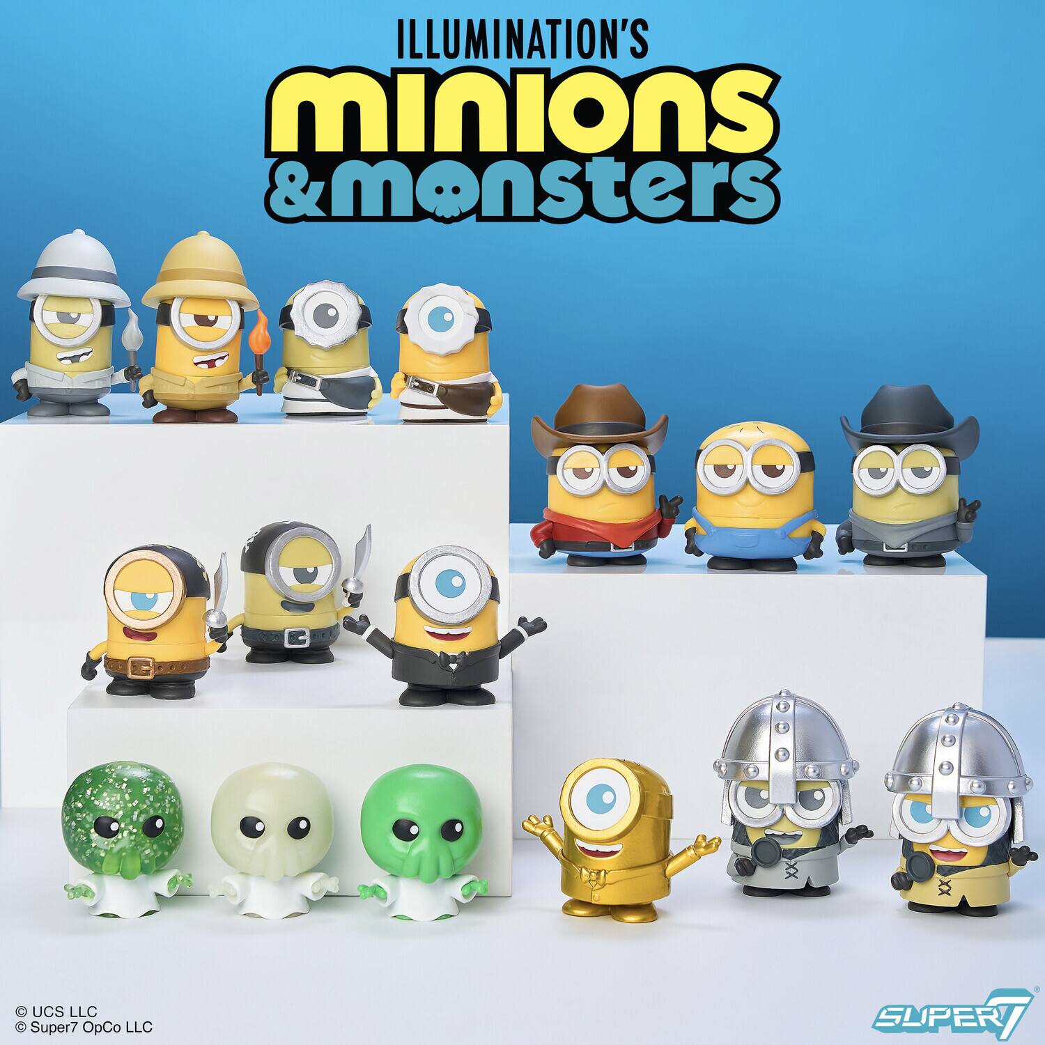 ILLUMINATION'S minions & monsters  
UCS LLC  
Super7 OpCo LLC