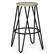 Angle. Simpli Home - Simeon 30 inch Metal Bar Stool with Wood Seat - Natural / Black.