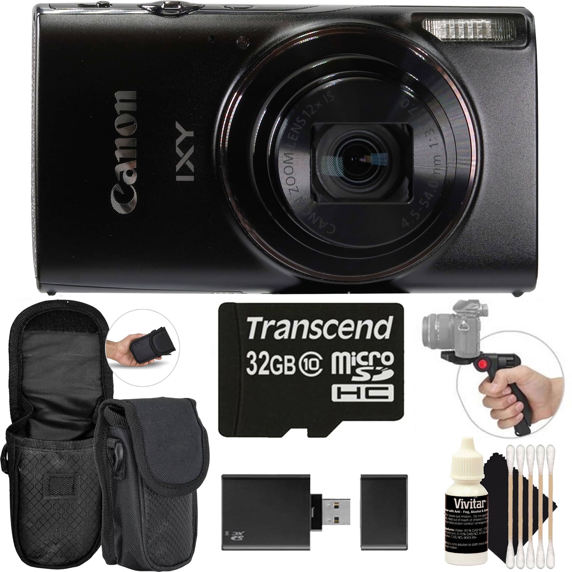 Canon PowerShot IXY 650 HS Camera + Case + 32GB Card + Tripod Kit
