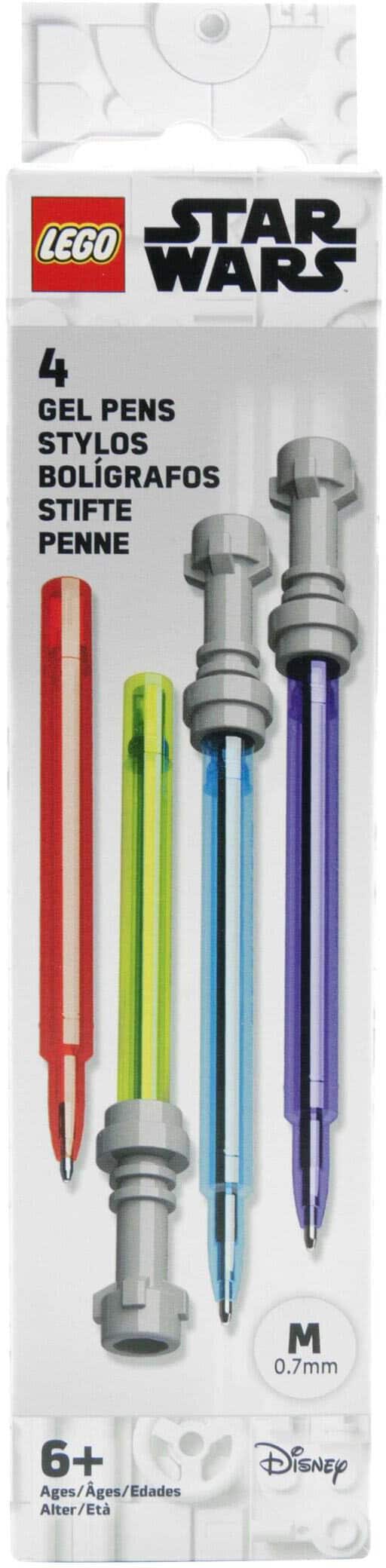 LEGO STAR WARS  
4 GEL PENS  
STYLOS  
BOLÍGRAFOS  
STIFTE  
PENNE  
M 0.7mm  
6+ Ages/Ages/Edades Alter/Eta  
Disney