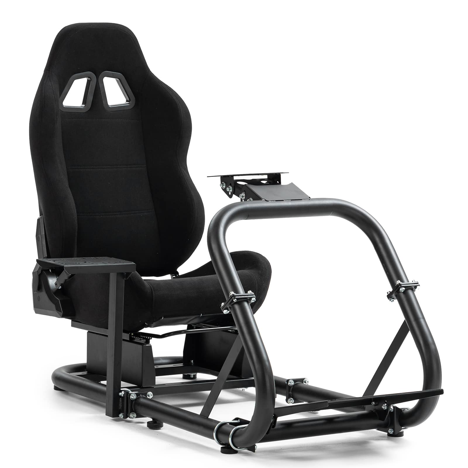 Dardoo - Ergonomic Racing Simulator Cockpit Fit for Logitech G29 G920 G923, for FANATEC CSL - Black