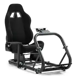 Dardoo - Ergonomic Racing Simulator Cockpit Fit for Logitech G29 G920 G923, for FANATEC CSL - Black