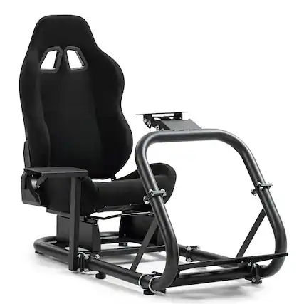Front. Dardoo - Dardoo - Ergonomic Racing Simulator Cockpit Fit for Logitech G29 G920 G923, for FANATEC CSL - Black - Black.