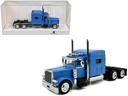 HO Logistics Replicas - Peterbilt 389 Truck Tractor with Sleeper Cab Baby Blue 1/87 (HO) Scale Plastic Model Car by HO Logistics