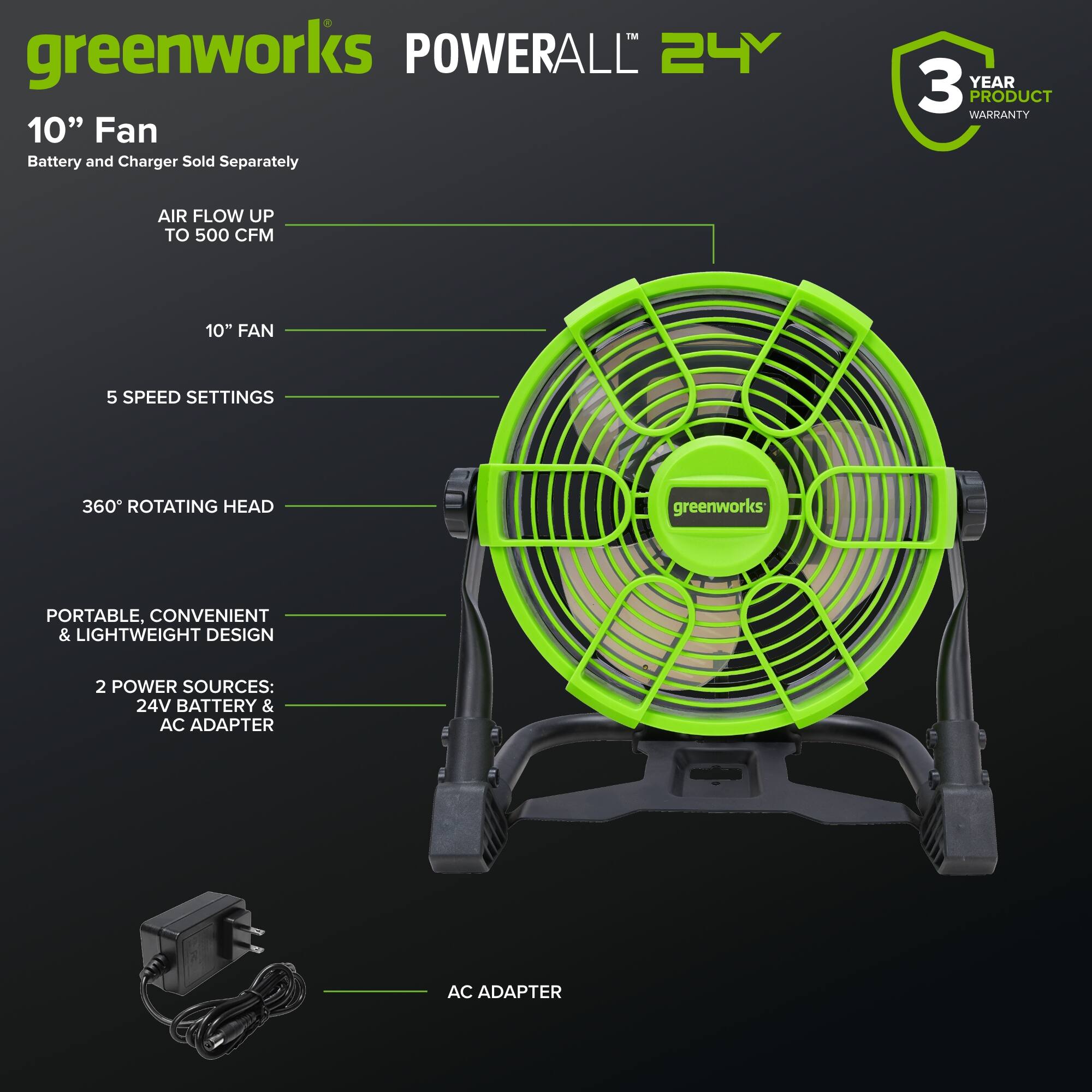 Greenworks 24V 10