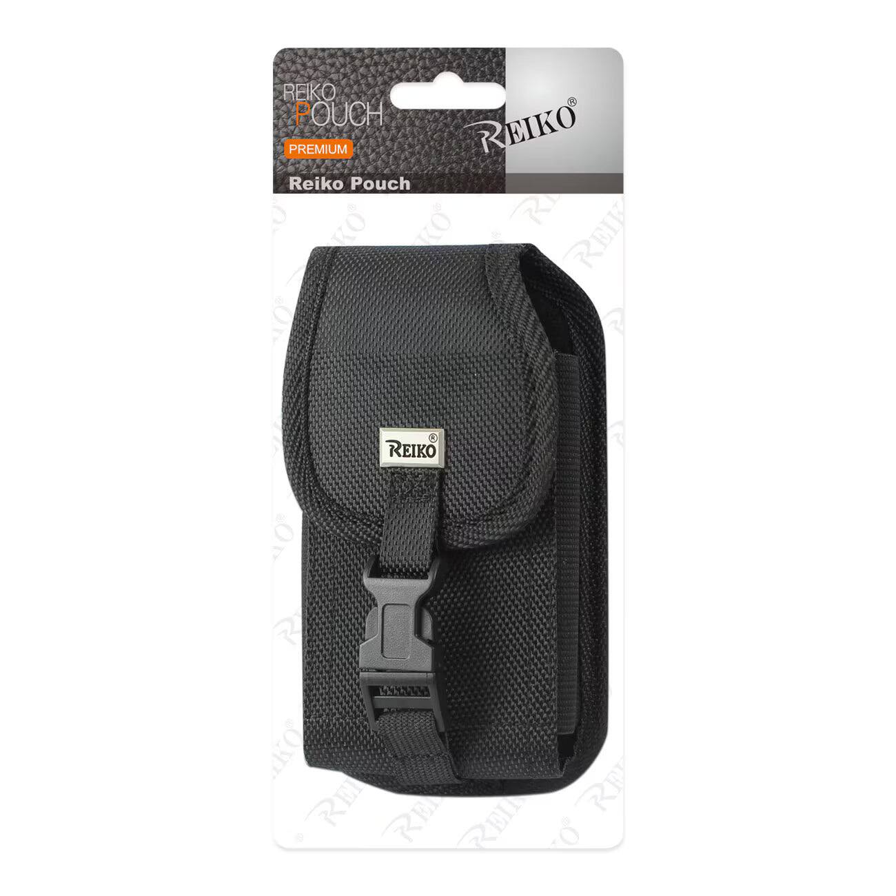 Reiko - Vertical Rugged Pouch With Buckle Clip In (6.6X3.5X0.7 Inches) - Black