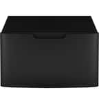 GE - 16” Laundry Pedestal with Storage Drawer for Select Washers and Dryers - Carbon Graphite