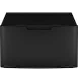 GE - 16” Laundry Pedestal with Storage Drawer for Select Washers and Dryers - Carbon Graphite