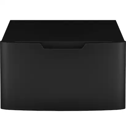 2 of GE - 16” Laundry Pedestal with Storage Drawer for Select Washers and Dryers - Carbon Graphite