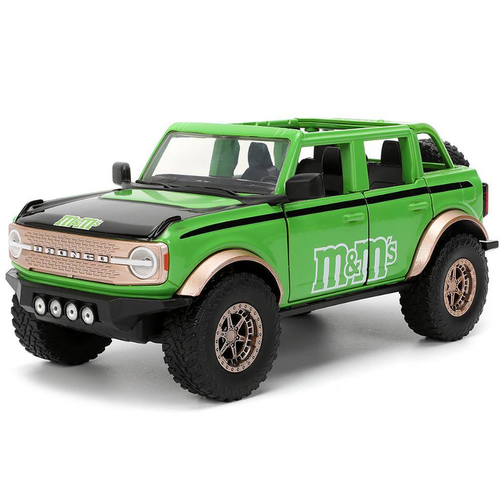 JADA M&M's グリーン & 2021 Ford Bronco NEW] JADA TOYS 1/24 M&M's Green Figure & MM's Ford Bronco