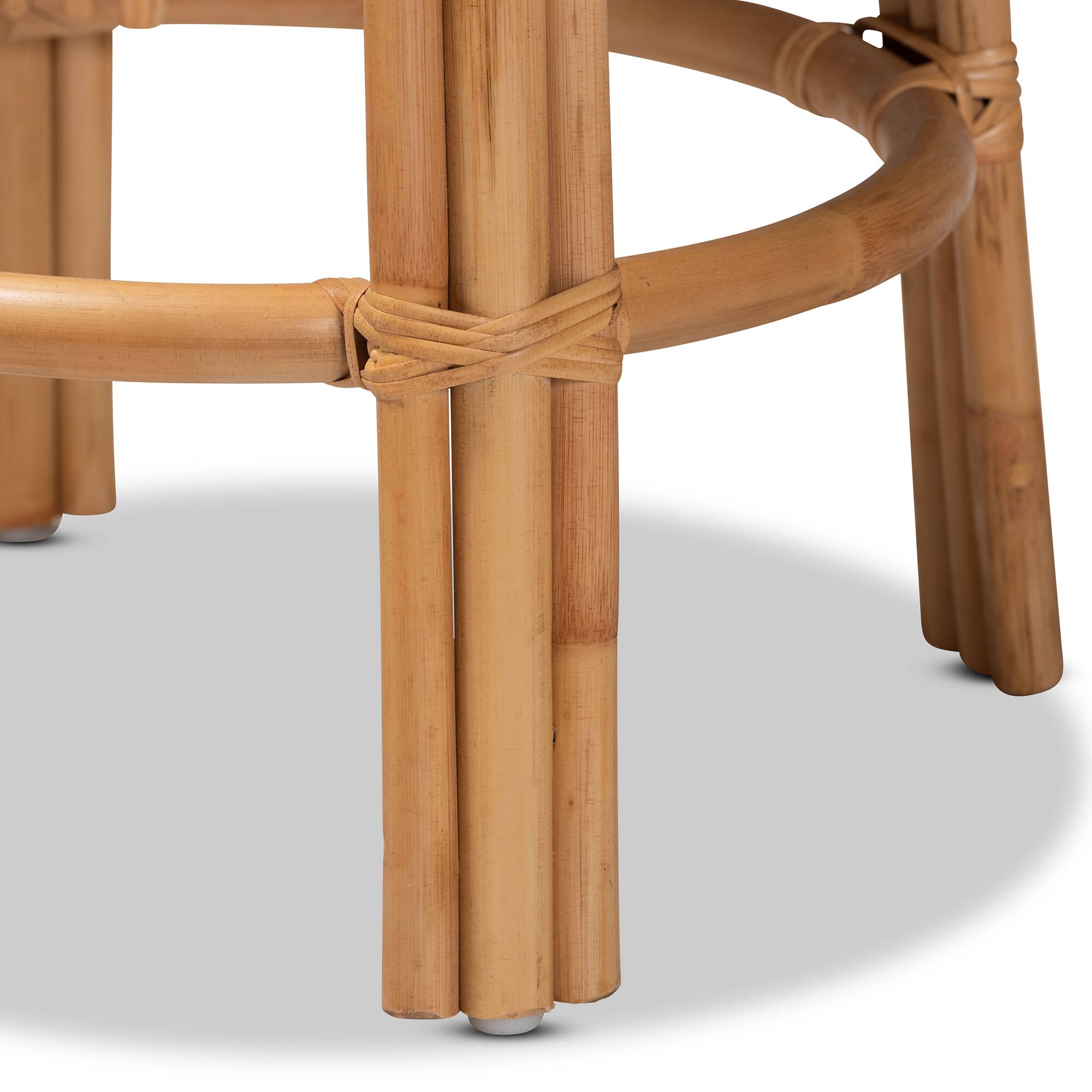 Alt View 2. bali & pari - Orchard Modern Bohemian Natural Rattan Counter Stool - Natural Brown.