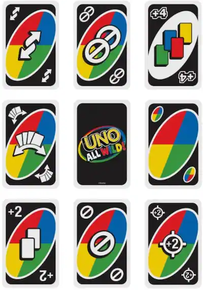 UNO All Wild Card Game UNO All Wild Card Game