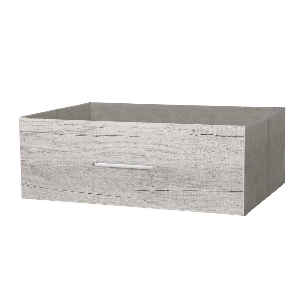 Alt View 5. Techni Home - 6-Drawer Dresser with Large Fabric Drawers, Grey - Gray.