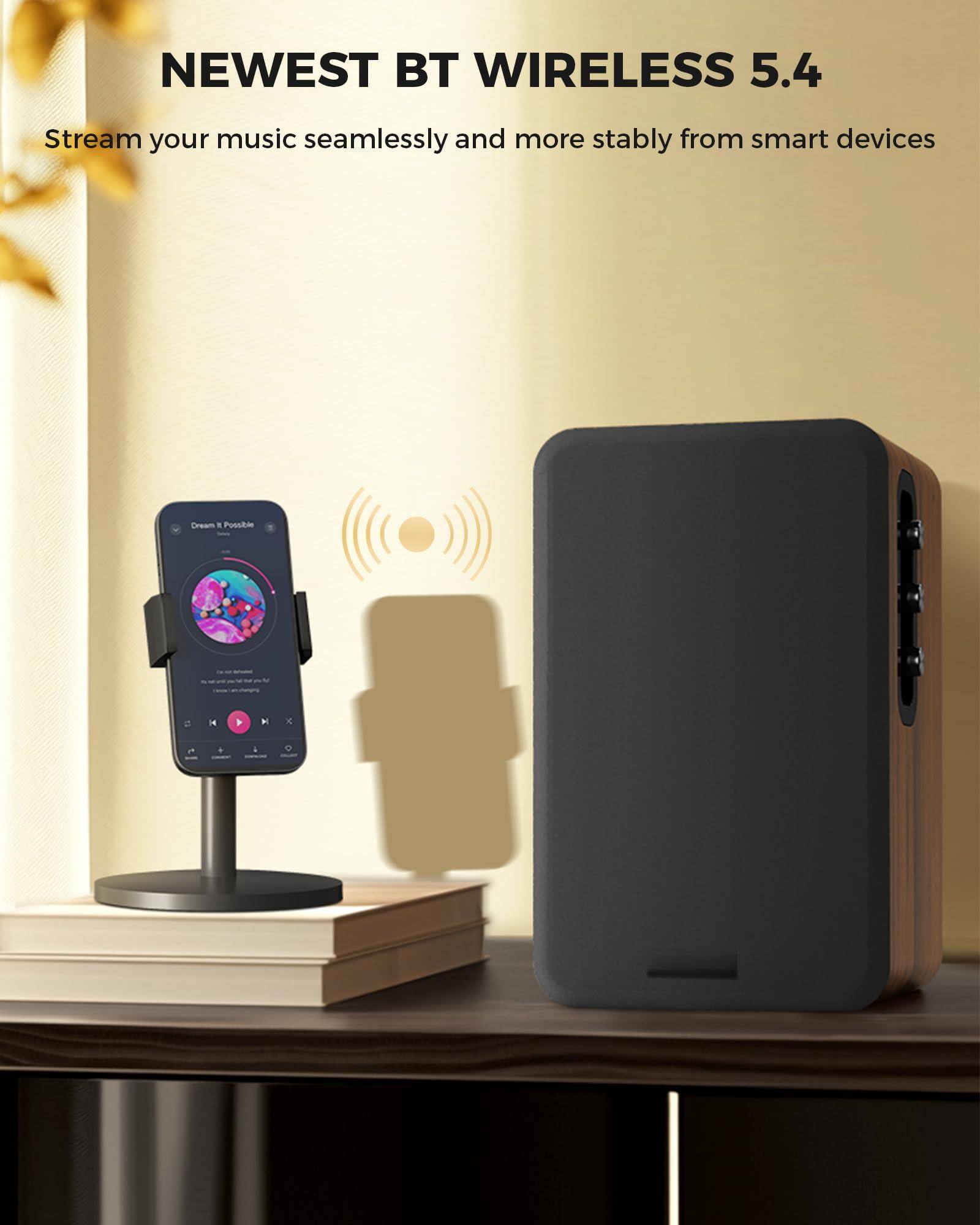 NEWEST BT WIRELESS 5.4  
Stream your music seamlessly and more stably from smart devices