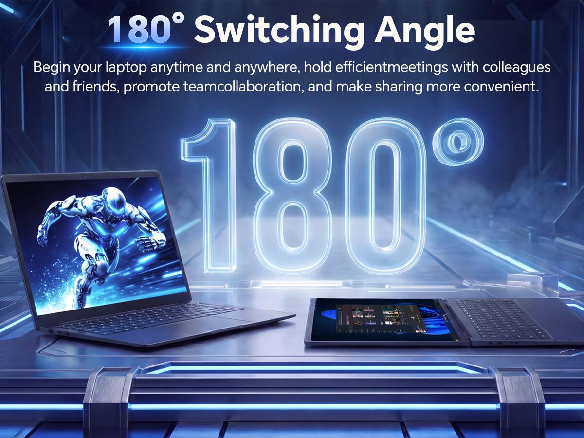 180° Switching Angle

Begin your laptop anytime and anywhere, hold efficient meetings with colleagues and friends, promote team collaboration, and make sharing more convenient.