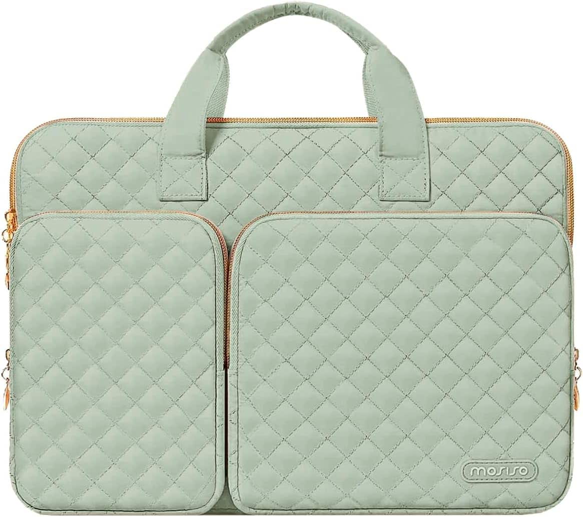 mosiso - 13-13.3 inch Laptop Sleeve 360 Protective Laptop Case for MacBook Air Pro 13 14, HP Dell Acer ASUS Lenovo - Sage Green
