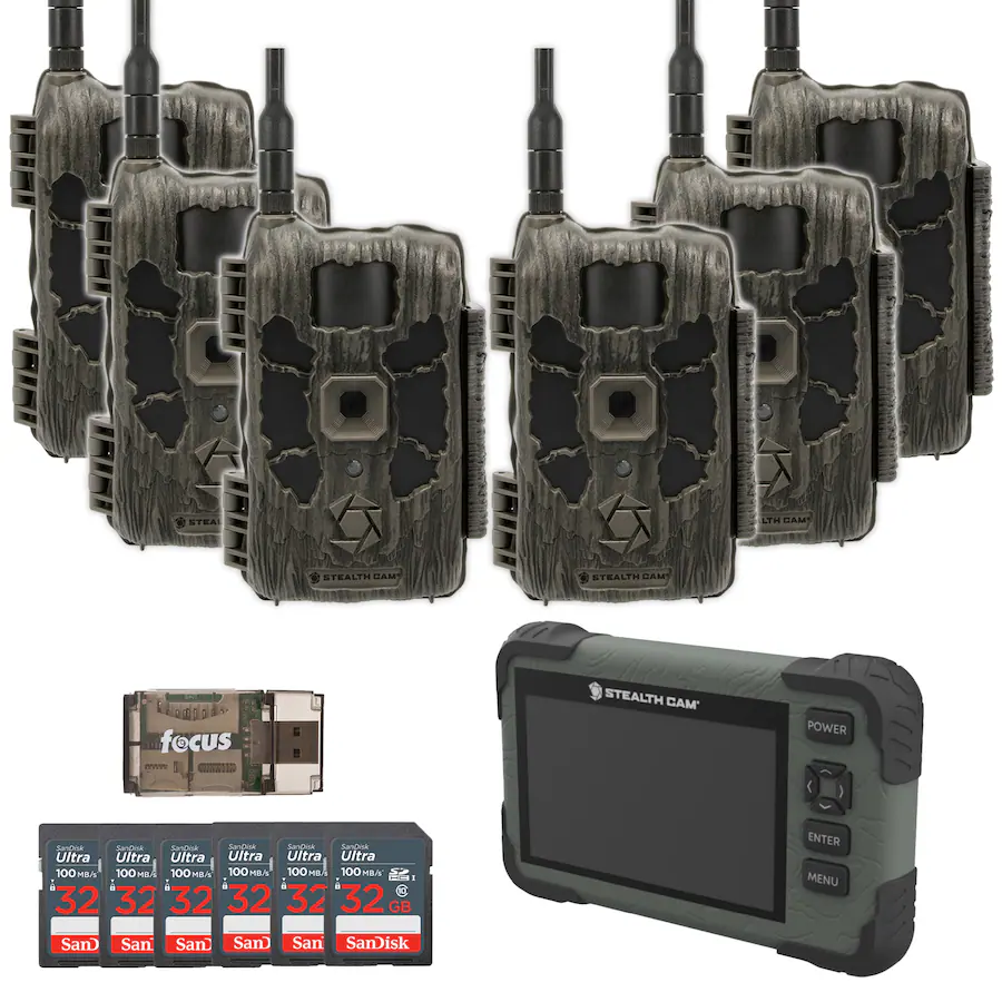 Game Camera Card Readers Stealth Cam 40MP Deceptor Max Cellular Trail Camera with Card Viewer ...