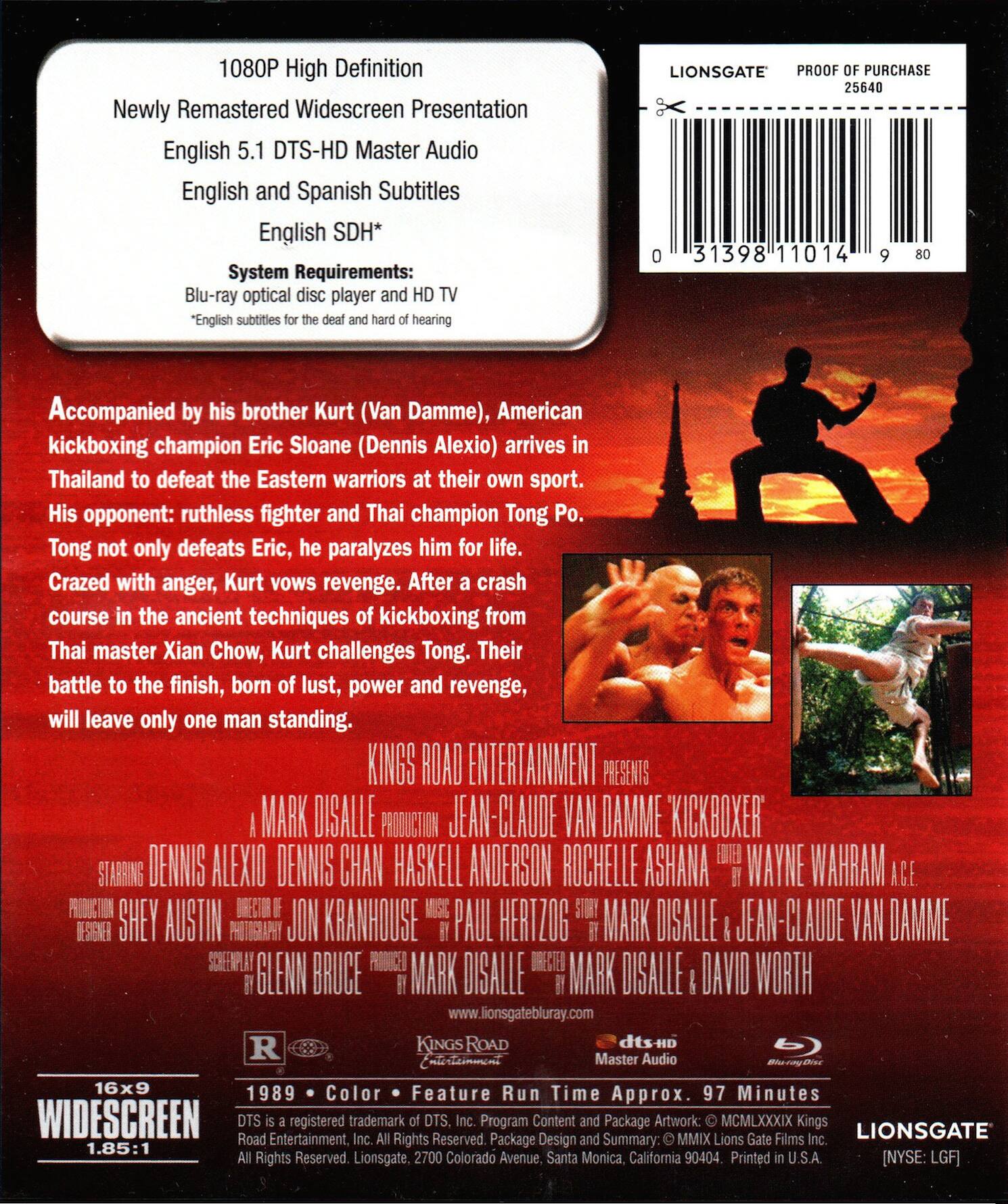 Alt View 1. Kickboxer   - BLU-RAY.