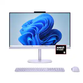 HP - OmniStudio 23.8" Full HD Touchscreen All-in-One w/ Adjustable Height - AMD Ryzen 5 40 - 16GB Memory - 1TB SSD - Amethyst Haze