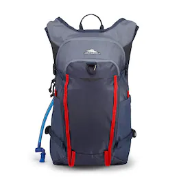 High Sierra - Hydrahike 2.0 16L Hydration Water Backpack for Hiking, Gray & Red - Grey Blue