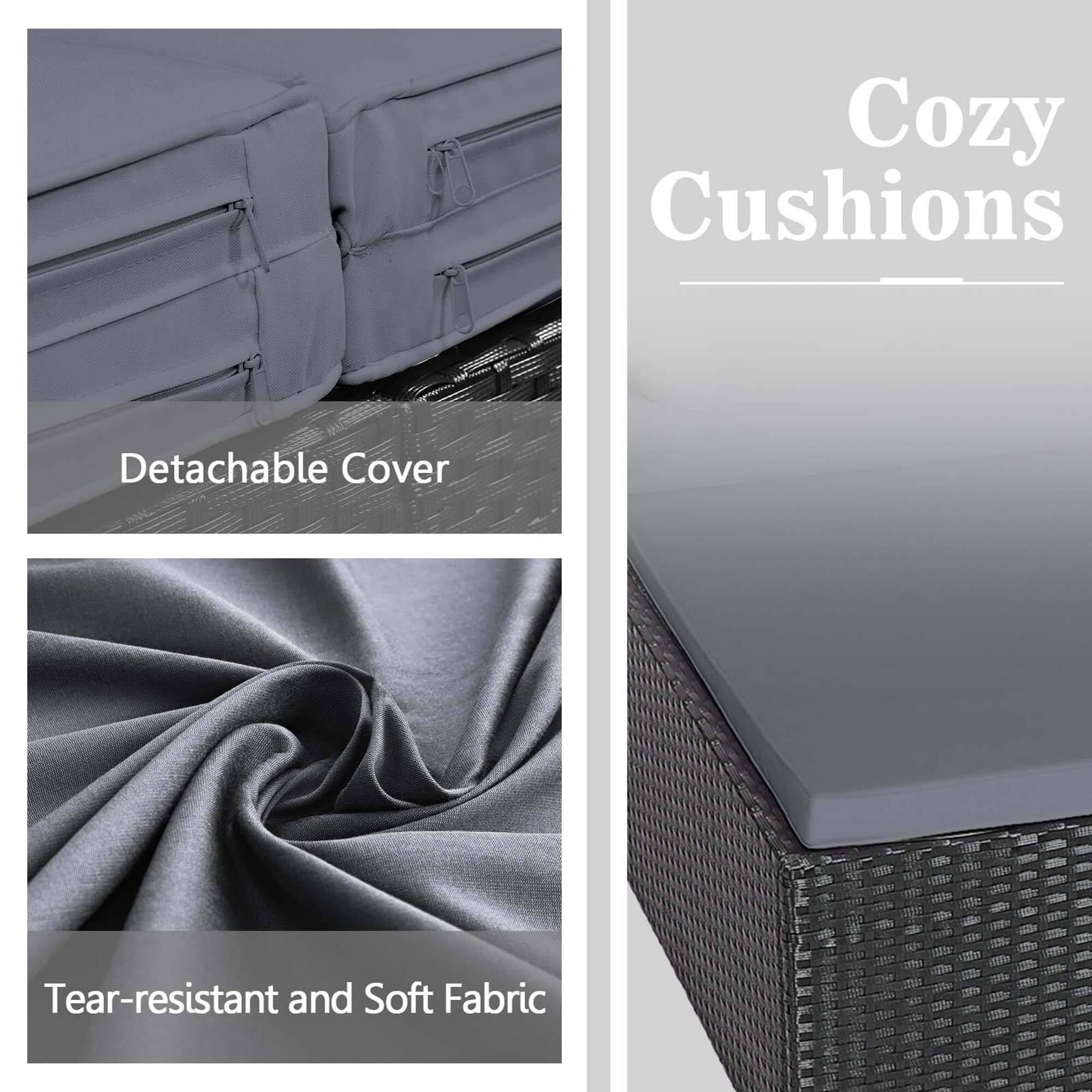 Cozy Cushions: Detachable Cover, Tear-resistant and Soft Fabric
