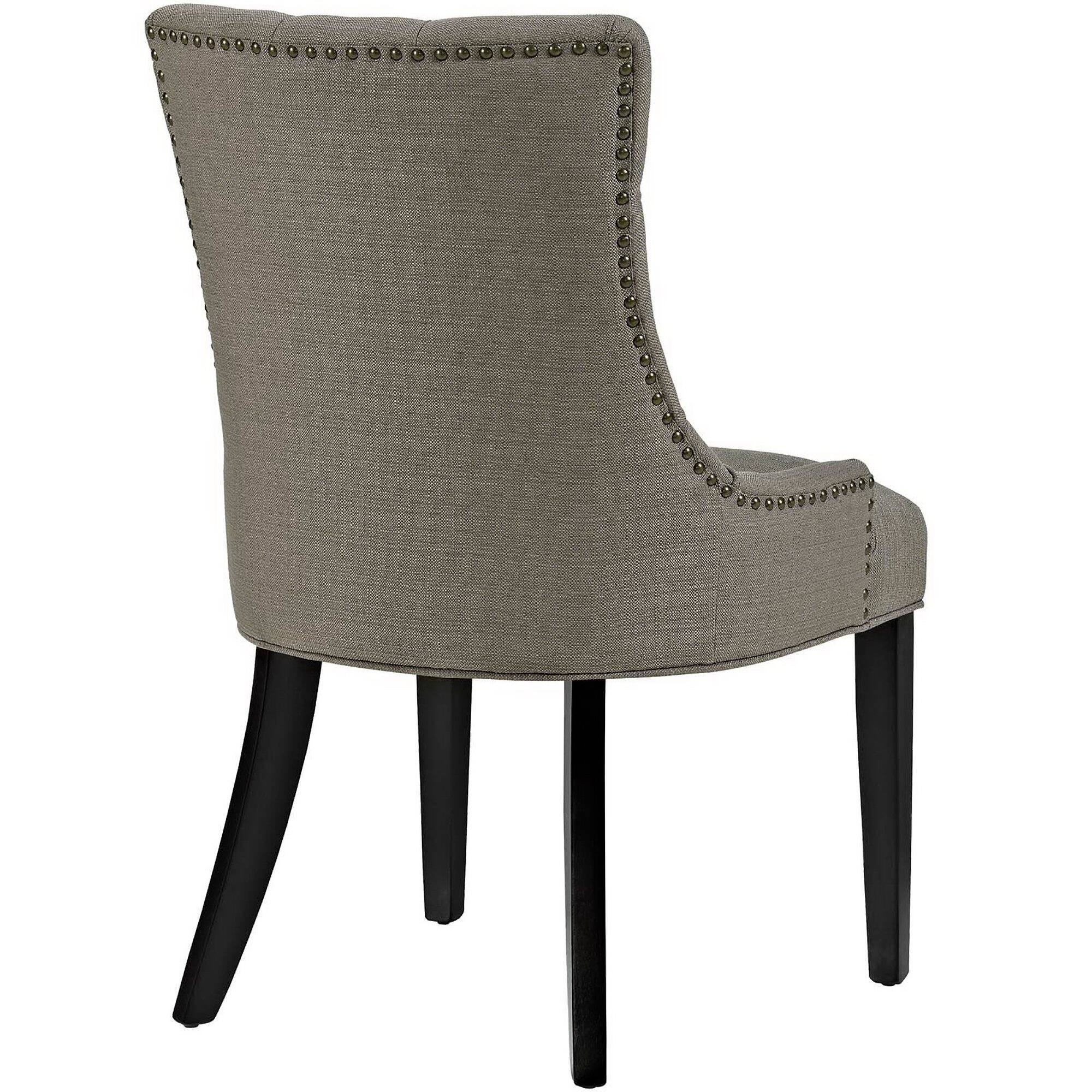 Back. Modway - Regent Tufted Fabric Dining Chair by Modway - Granite.