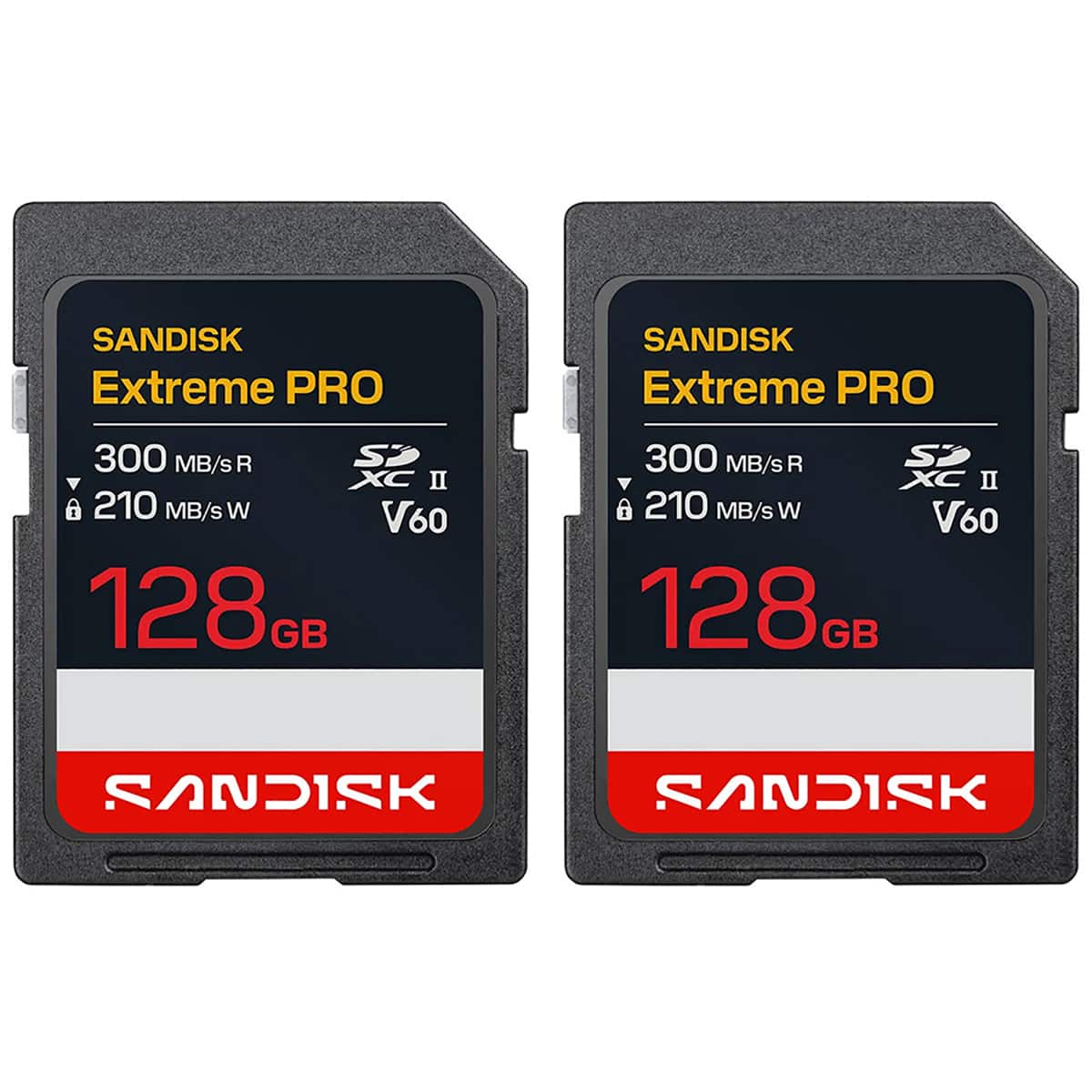 SANDISK - Extreme PRO UHS-II V60 SDXC Memory Card - 128GB, 2-Pack price history on PriceWatchPro