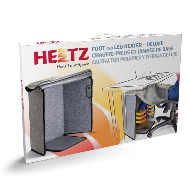 HEATZ  
Heat Your Space™  

FOOT AND LEG HEATER – DELUXE  
CHAUFFE-PIEDS ET JAMBES DE BASE  
CALEFACTOR PARA PIES Y PIERNAS DE LUJO
