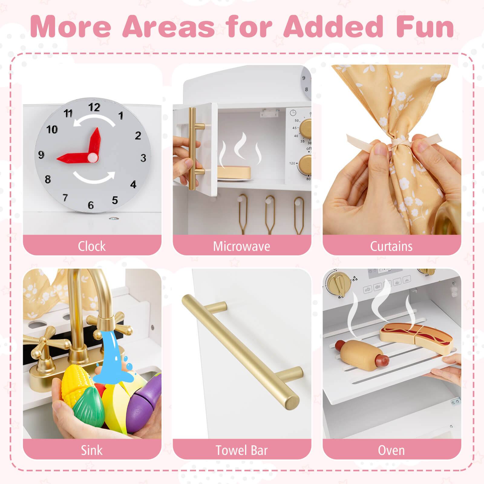 More Areas for Added Fun

- Clock
- Microwave
- Curtains
- Sink
- Towel Bar
- Oven