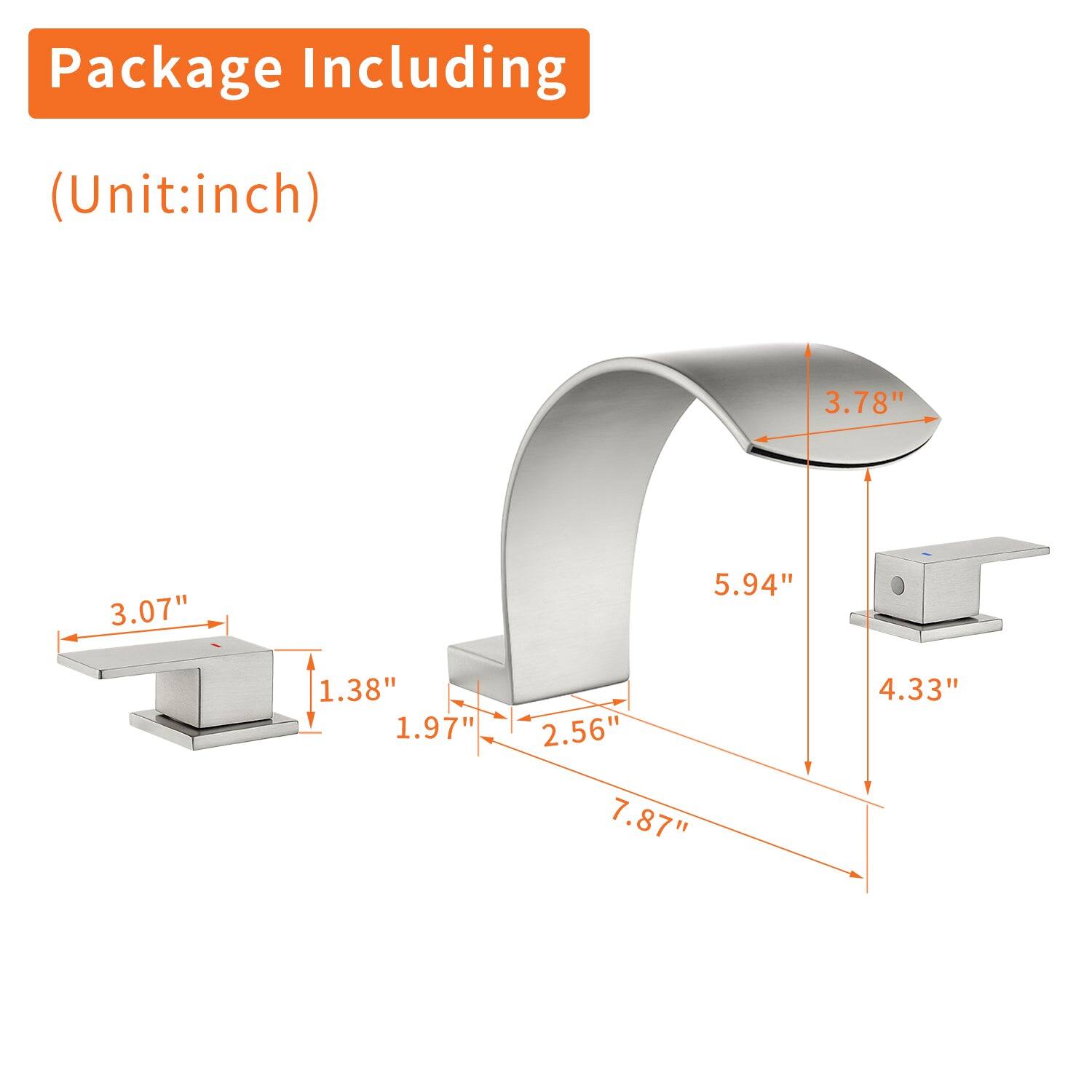 Package Including  
(Unit: inch)  
3.78"  
3.07"  
5.94"  
1.38"  
1.97"  
2.56"  
4.33"  
7.87"