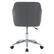 Alt View 13. CorLiving - Marlowe Upholstered Chrome Base Task Chair - Grey.