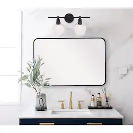 Living District - Gene 2 light Wall sconce - Black And Clear Glass