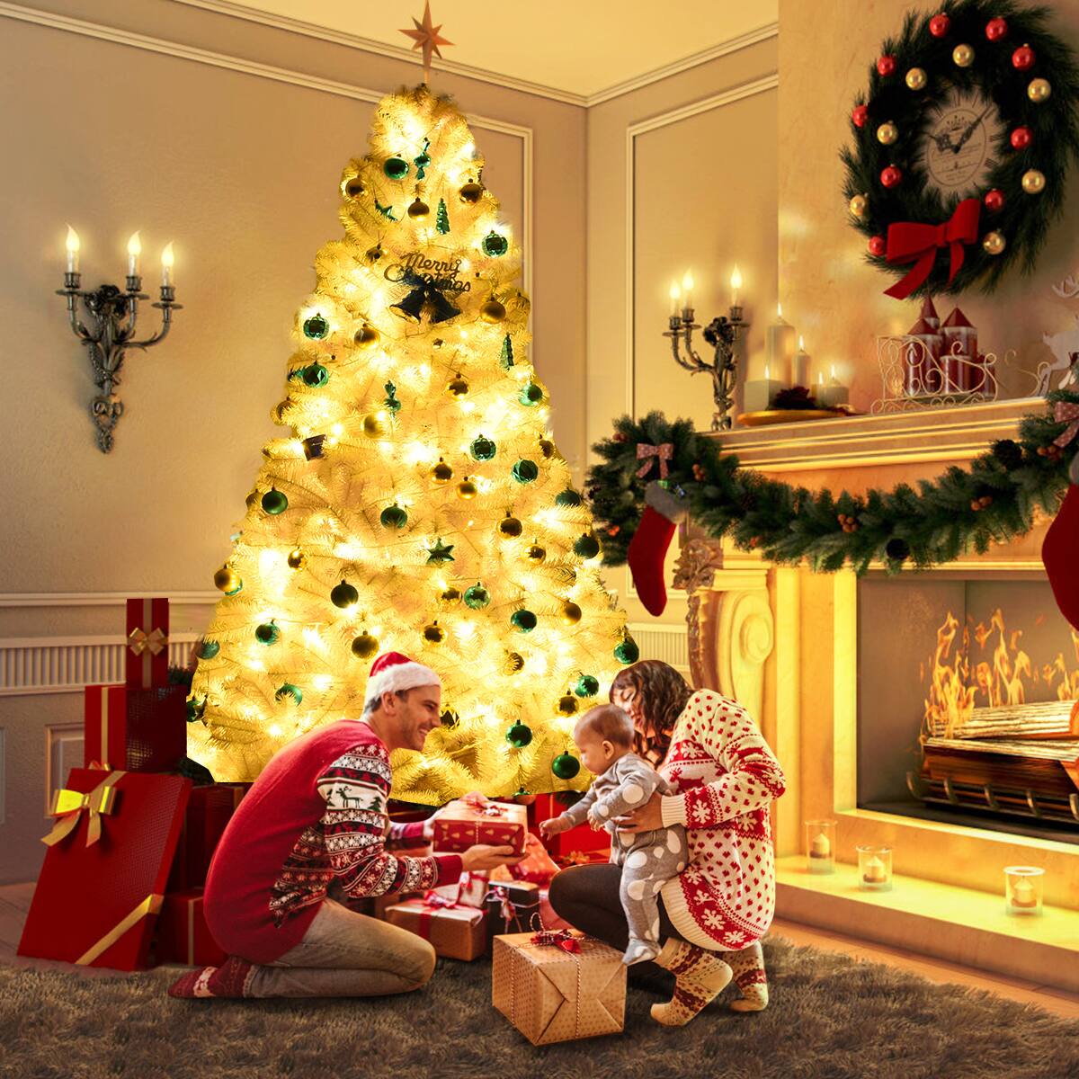 The text on the image is not coherent or meaningful. It does not provide any context or information about the scene.