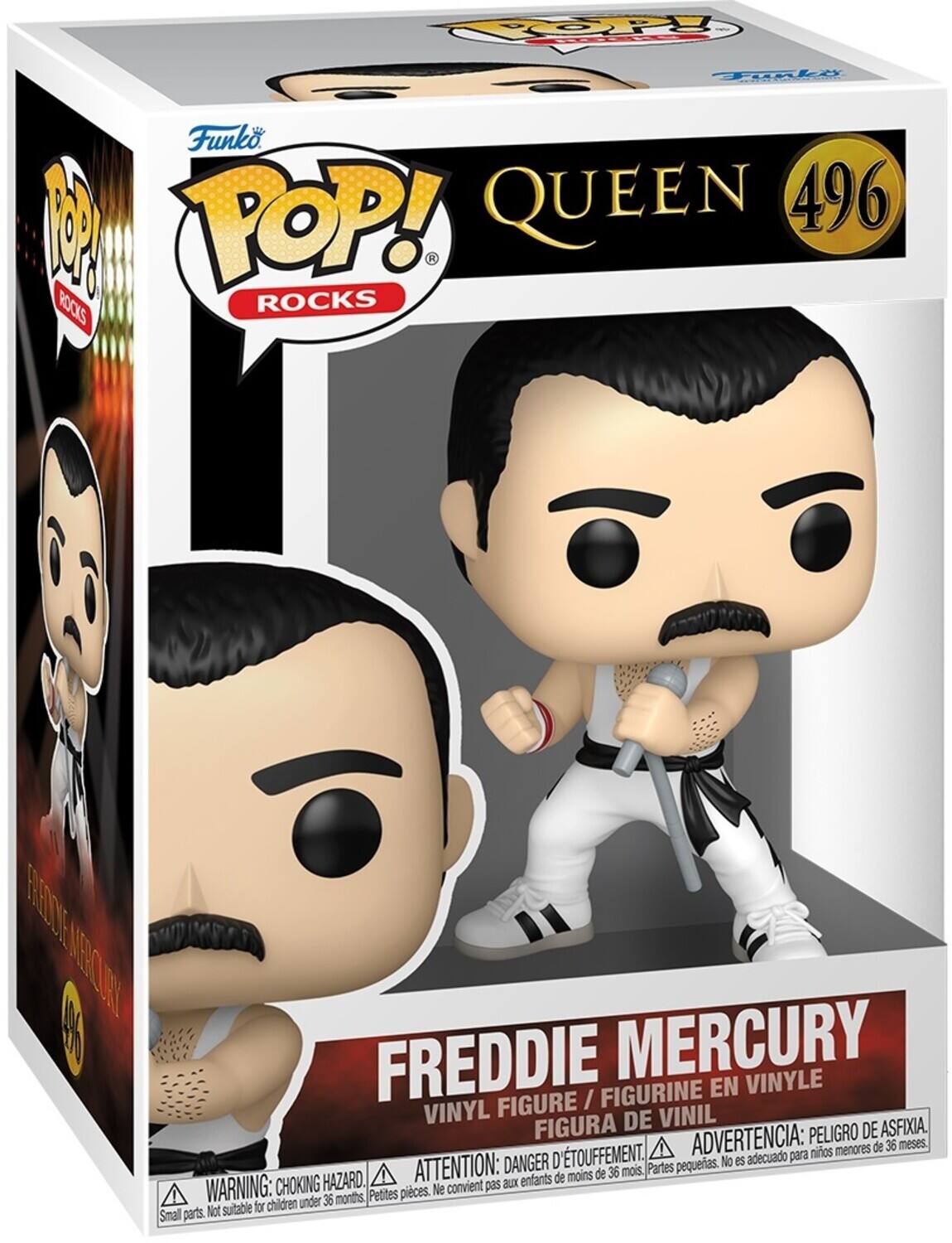 Funko POP! ROCKS QUEEN 496 FREDDIE MERCURY VINYL FIGURE / FIGURINE EN VINYLE FIGURA DE VINIL

ADVERTENCIA: PELIGRO DE ASFIXIA menores de 36 meses. 'TOUFFEMENT. adecuado para niños ATTENTION: DANGER D'ÉTOUFFEMENT. convient pas aux enfants WARNING: CHOKING HAZARD. Not suitable for children under 36 months.