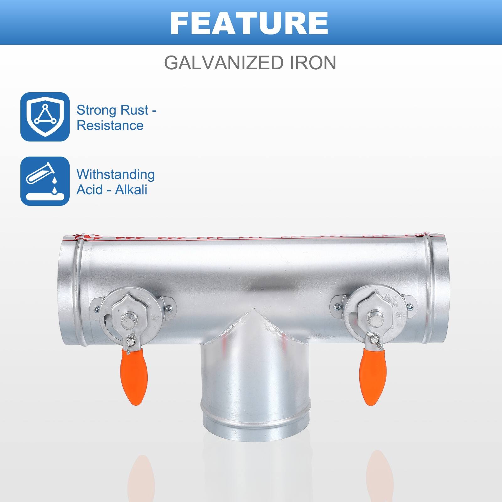 FEATURE  
GALVANIZED IRON  

- Strong Rust - Resistance  
- Withstanding Acid - Alkali